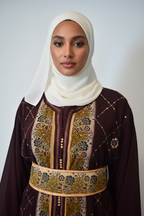 Brown Kaftan Close-Up