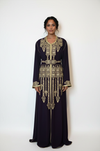 Plum Kaftan – Full Body Front
