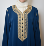 Teal Kaftan Close-Up Updated